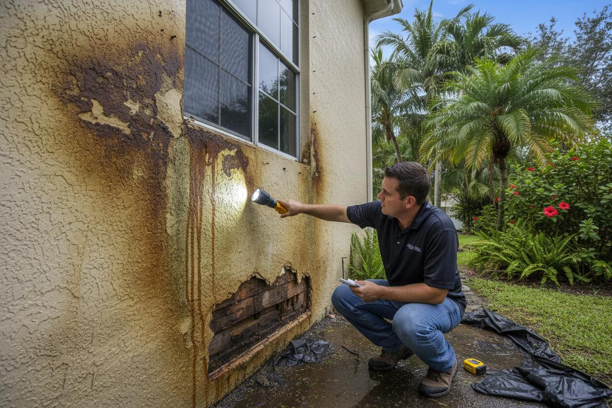 Waterproofing system failure repair Naples Florida