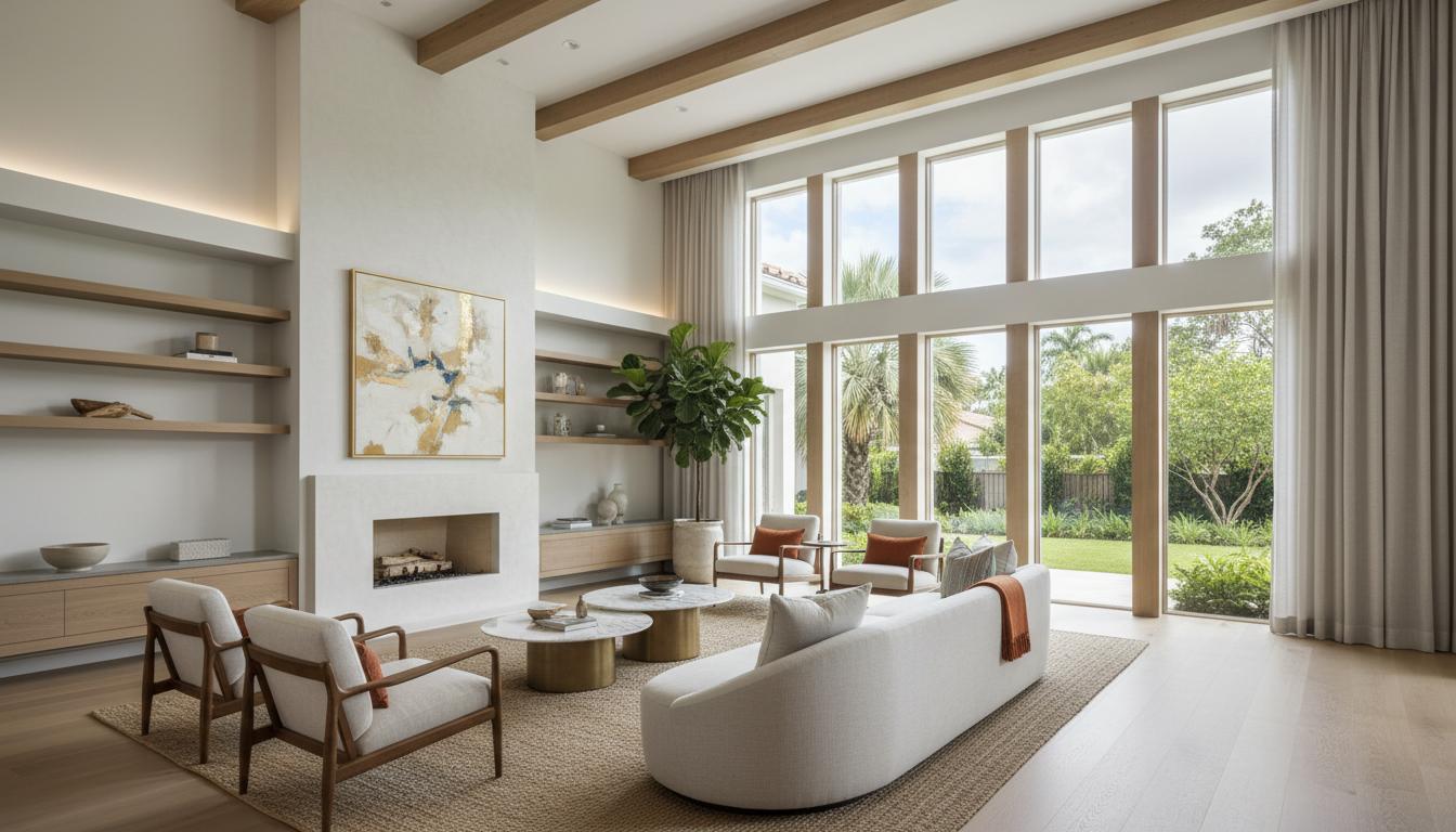 Modern interior home remodeling project completed in Naples Florida by Craft Builders