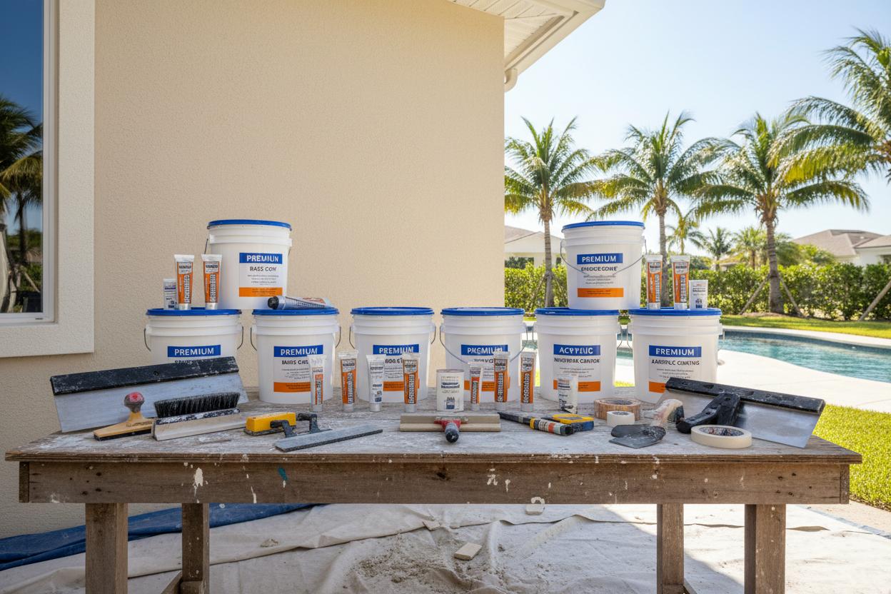 Premium stucco repair materials for Florida homes